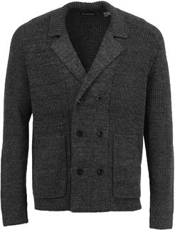 Christopher Cardigan In Xtrafine Charcoal