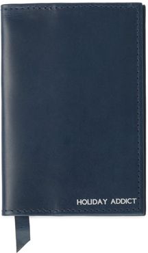 Classic Navy Leather Passport Cover