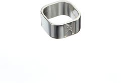 Mens Signature Ring Silver