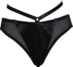 Mia Open Back Leather Ouvert Brief