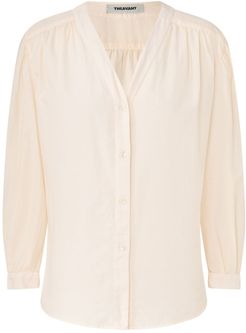 Carine Voile Shirt With V-Neck