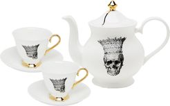 Skull In Crown Tea For Two Teaset