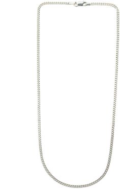 Classic Flat Curb Chain Necklace - Long