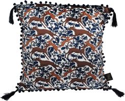 The Rabbit & Whippet Blues Cushion