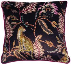 Monkey Leopard Velvet Cushion Cover