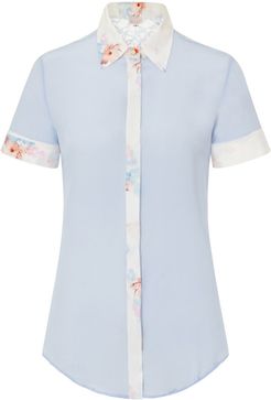 Sky Blue Classic Silk Shirt