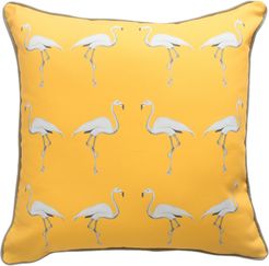 Flamingo Cushion Mustard Sun
