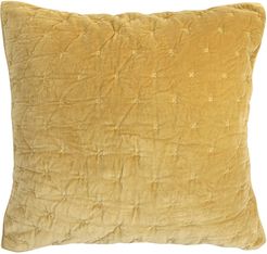 Chateau Velvet Large Square Pillowcase Mustard