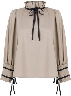 Simone Beige Cotton Shirt