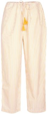 Cotton Stripe Pyjama Bottoms - Gold