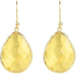 Single Drop Earring Citrine Hydro Gold