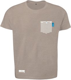 Tan Brown Marker Print Organic Cotton T-Shirt (Mens)