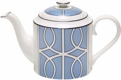 Loop Cornflower Blue & White Teapot