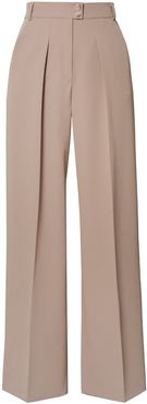 Lauren Wide-Leg Trousers In Cold Cocoa