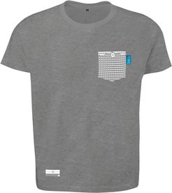 Athletic Grey Marker Print Organic Cotton T-Shirt