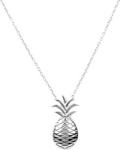 Pineapple Fruit Necklace Silver