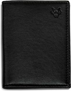 Folding 6 Card Wallet In Black