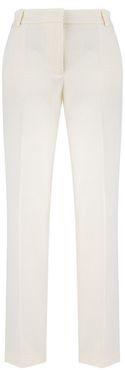 Dana Off White Pleated Trousers