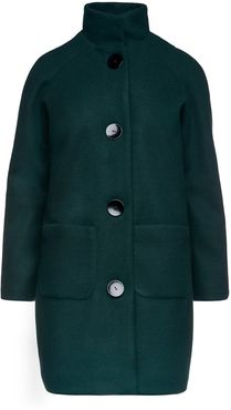 Mouflon Dark Green Coat By Conquista Fashion