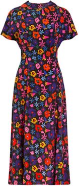 Dandar Open Back Tie Dress 'Doodle Flower'