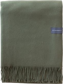 Cashmere Blanket In Olive