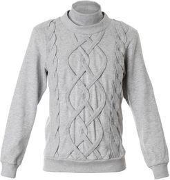 Fake Knitwear Sweatshirt