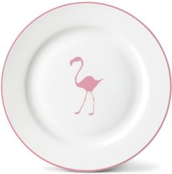 Flamingo Side Plate With Rose Pink Rim