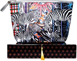 Giant Washbag - Check Zebra