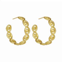 Mati Golden Eye Hoop Earrings