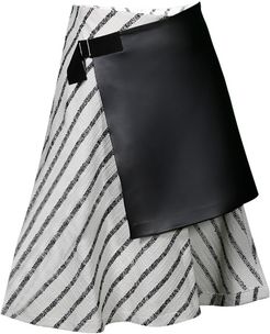 Wrap Striped Skirt