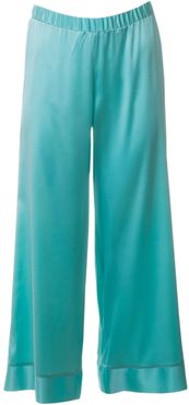 Dione Silk Pants Turquoise
