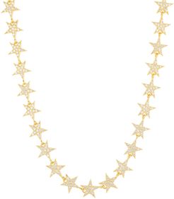 Star Strand Choker Necklace Gold