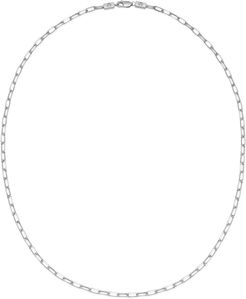 Chain Link Necklace In Silver