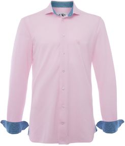 Mawimbi Pink Pique Cotton Shirt
