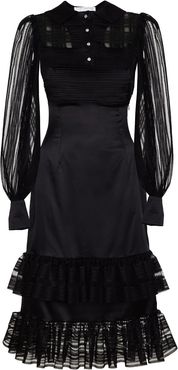 Black Dress With Bishop Sleeves
