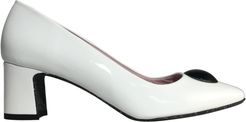 Audrey White Patent Leather