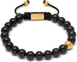 Black Onyx Asymmetrical Bracelet / Gold