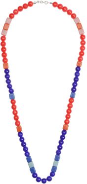 Red Blue African Inspiration Necklace