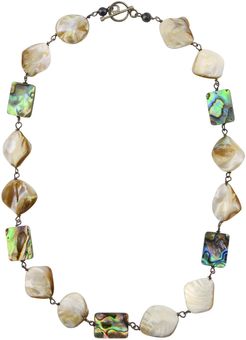 Qadira Mother Of Pearl & Silver Necklace