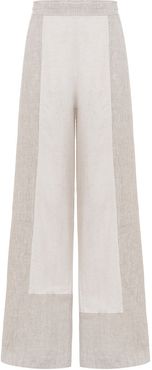 Two Linen Fabric Trousers