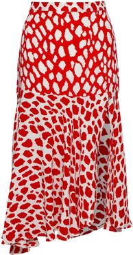 The Paris Skirt In Giraffe Red