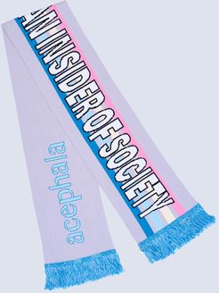 Grey Slogan Scarf