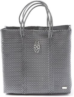 Medium Silver Tote Bag