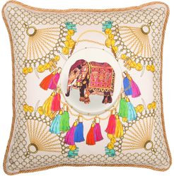 Agra Pink Silk Cushion