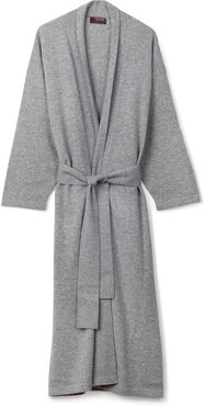 Legere Cashmere Dressing Gown In Soft Grey