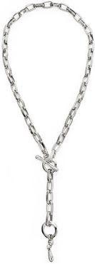 Convertible Chainlink Lariat - Silver