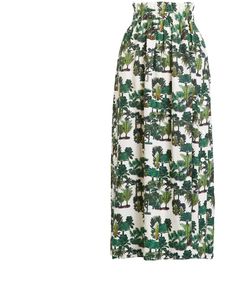 Open Sides Palm Trees Skirt