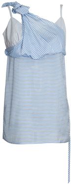 Striped Blue Deconstructed Top