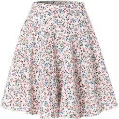 Floral Cotton Skirt Shorts