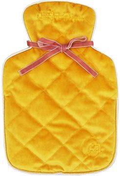Velvet Hot Water Bottle With A Subtle Lavender Scent - Yellow